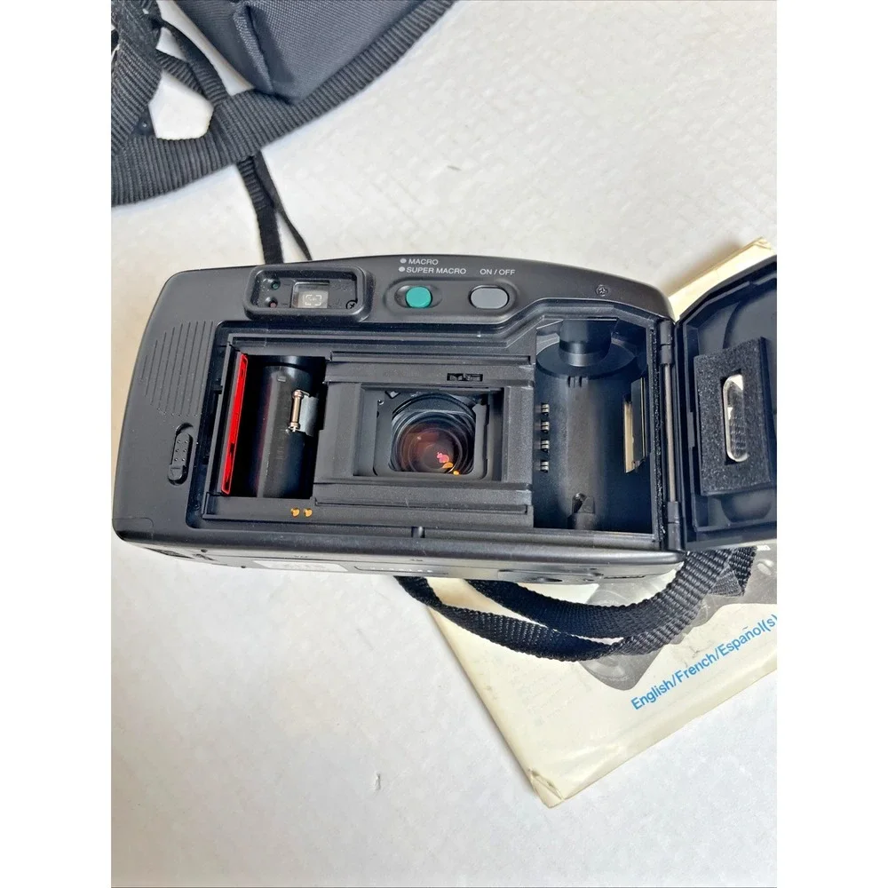Samsung AF Zoom 1050 35mm Film Camera Point & Shoot Working w/ Case, Film,Manual